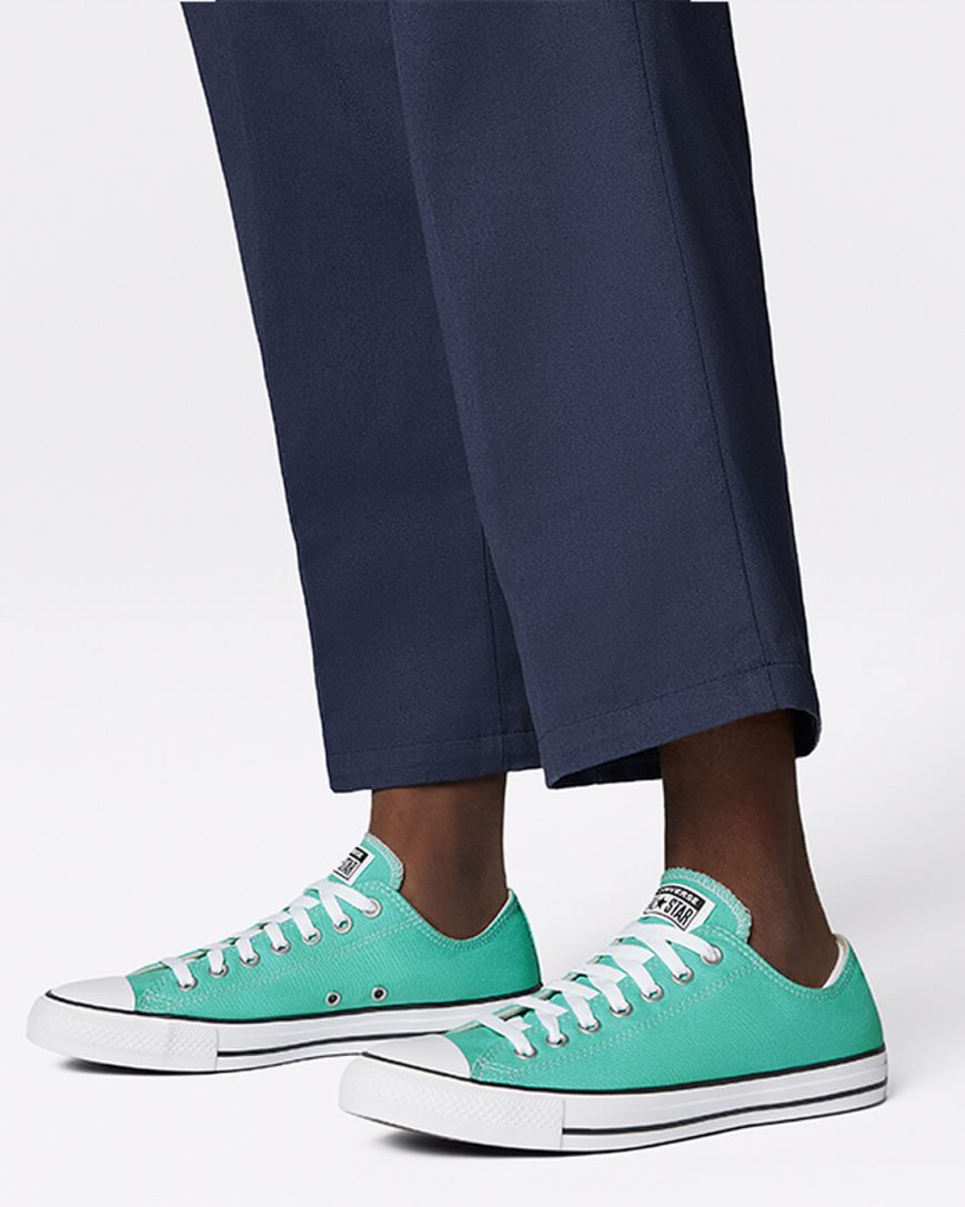 Men's Converse Chuck Taylor All Star Seasonal Color Low Top Shoes Light Turquoise | AU 3E198T